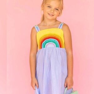 Lola and the Boys Crystal Rainbow Dress, size 6.
Good condition.
